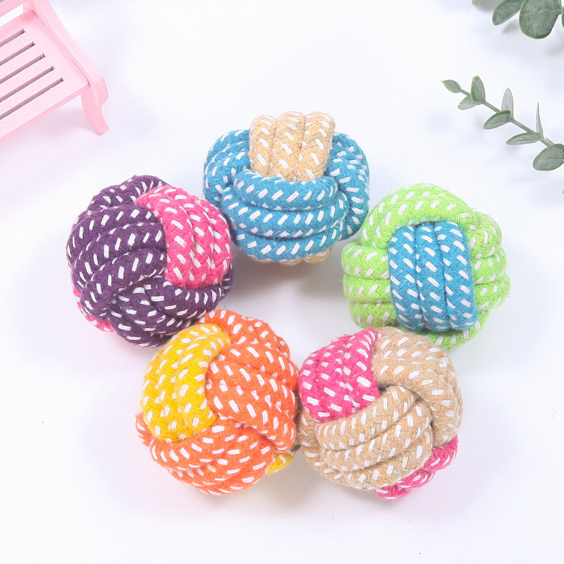 Cotton Rope Chew Ball - Dog Toy - All Accessories Depo