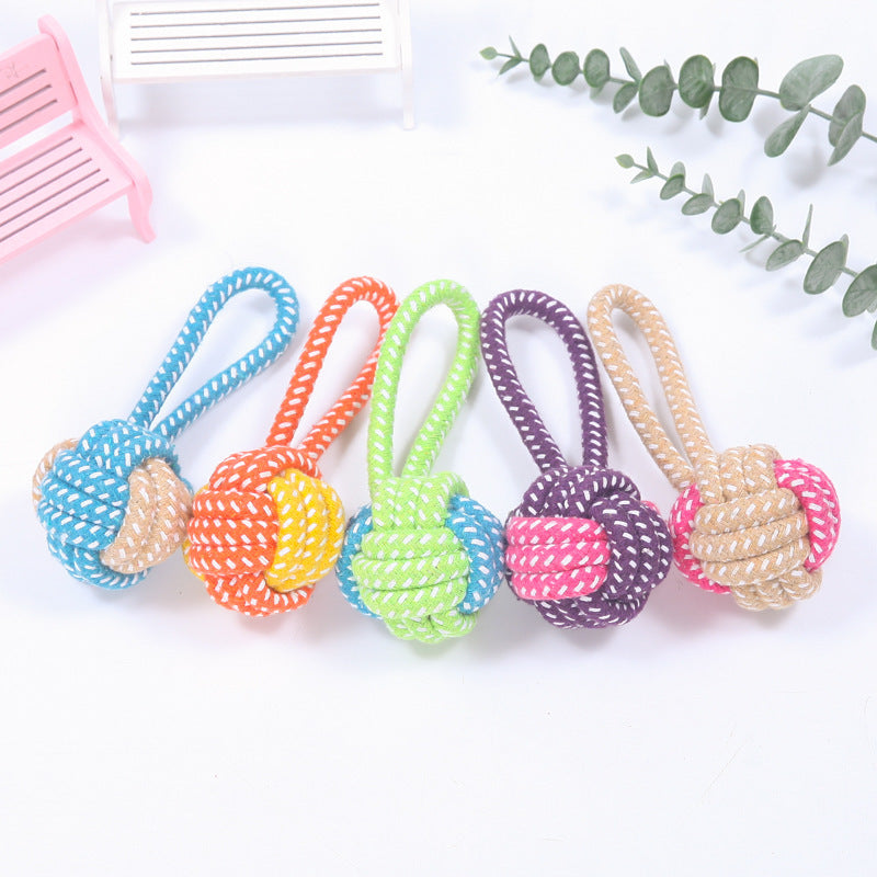 Cotton Rope Chew Ball - Dog Toy - All Accessories Depo