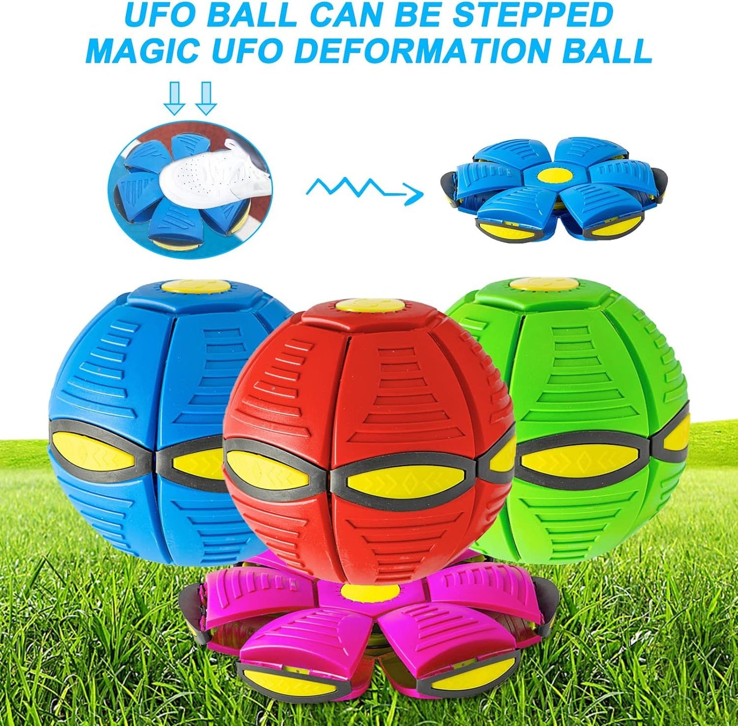 Flying Saucer Dog Toy with 6 Lights – Magic UFO Ball - All Accessories Depo