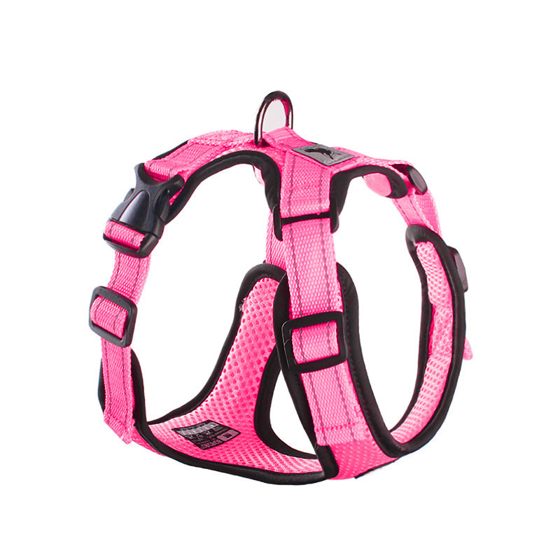 Reflective Mesh Pet Chest Harness - Breathable I-Shape - All Accessories Depo