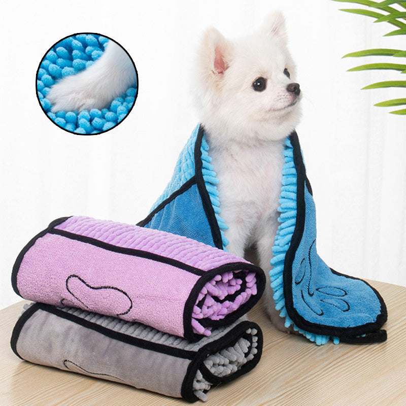 Super Absorbent Microfiber Dog Bathrobe Towel - All Accessories Depo