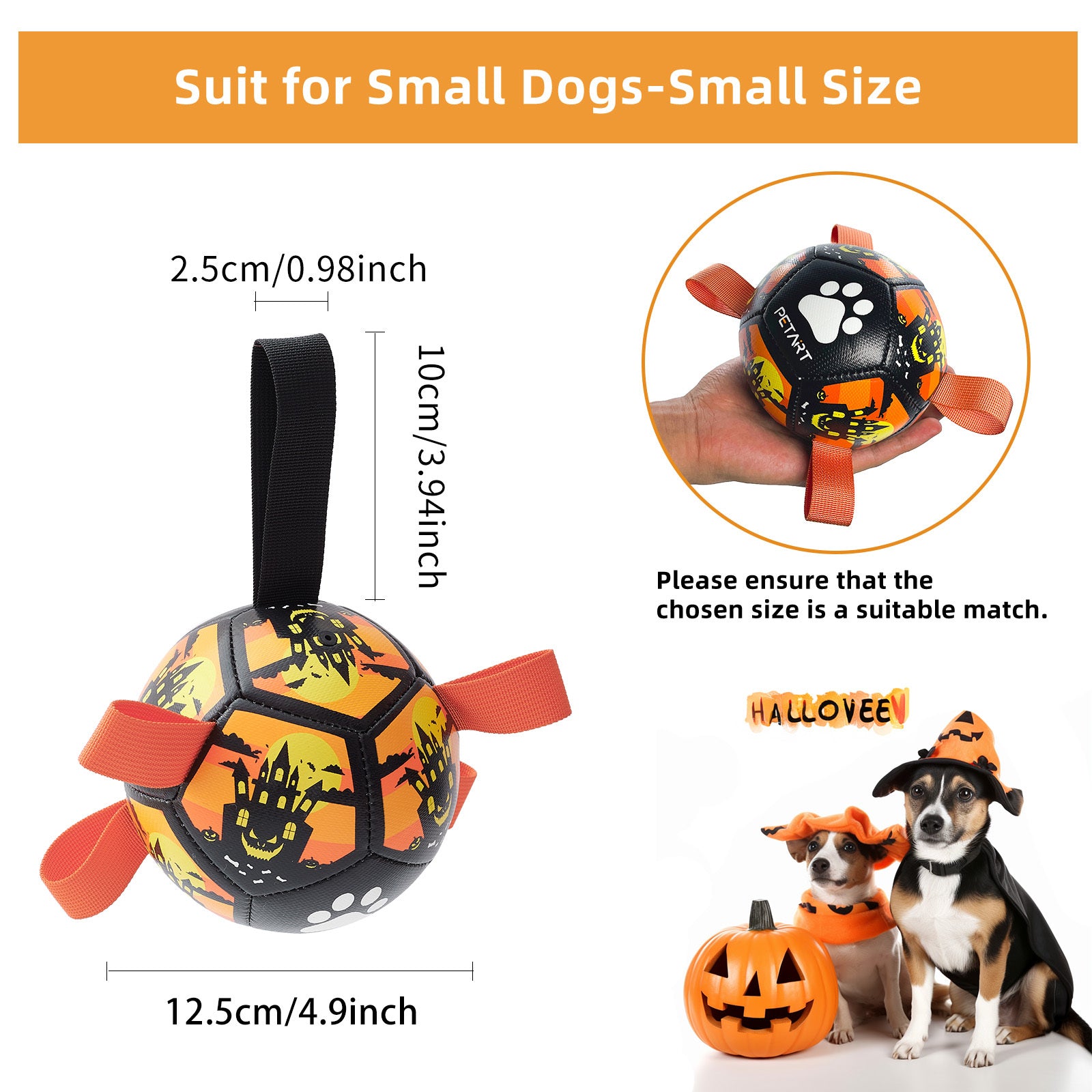 Dog Soccer Ball with Straps - All Accessories Depo