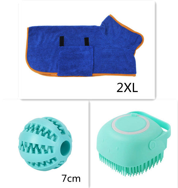 Silicone Dog Bath Massage Gloves & Brush - All Accessories Depo