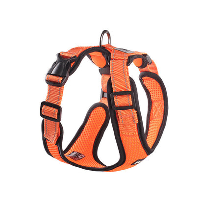 Reflective Mesh Pet Chest Harness - Breathable I-Shape - All Accessories Depo